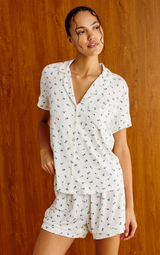 NESSA PAJAMA SET IN BLUE BUDS