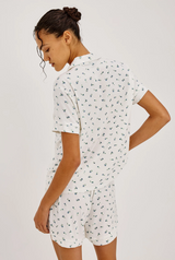 NESSA PAJAMA SET IN BLUE BUDS