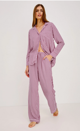 LUNA PAJAMA SET IN PINK BLUSH