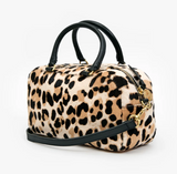 Petite Claudine - Snow Leopard Hair-On in Cream/Black
