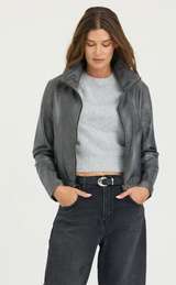 KATRINA PATINA LEATHER IN GRAPHITE