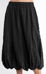 GO BUBBLE UP BURNOUT SKIRT IN MIDNIGHT