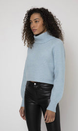 KHLOE CASHMERE SWEATER IN SKY