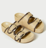 Theo Natural/Brown Footbed Sandal