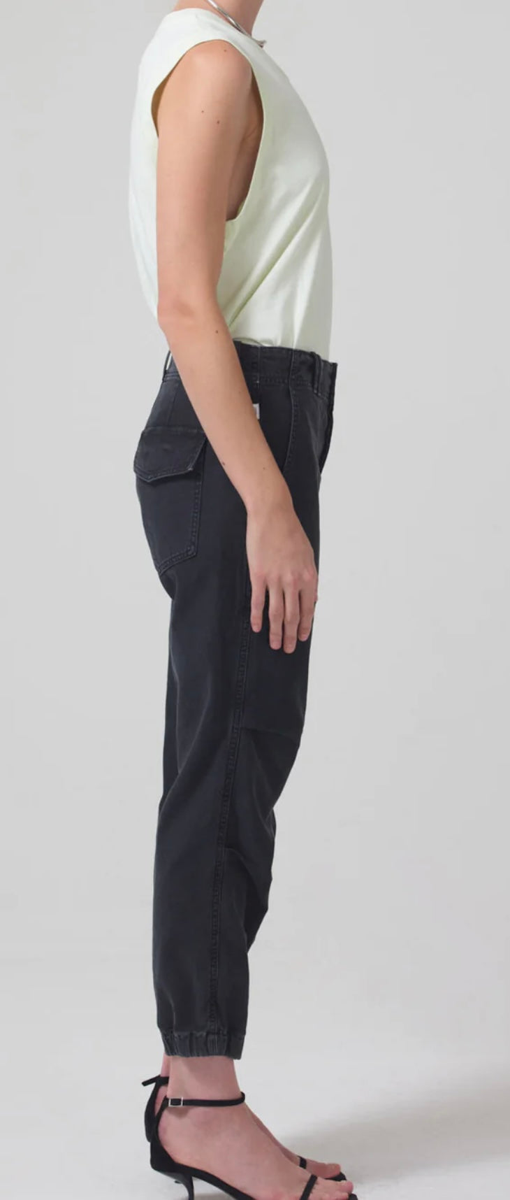 AGNI UTILITY TROUSER IN WASHED BLACK