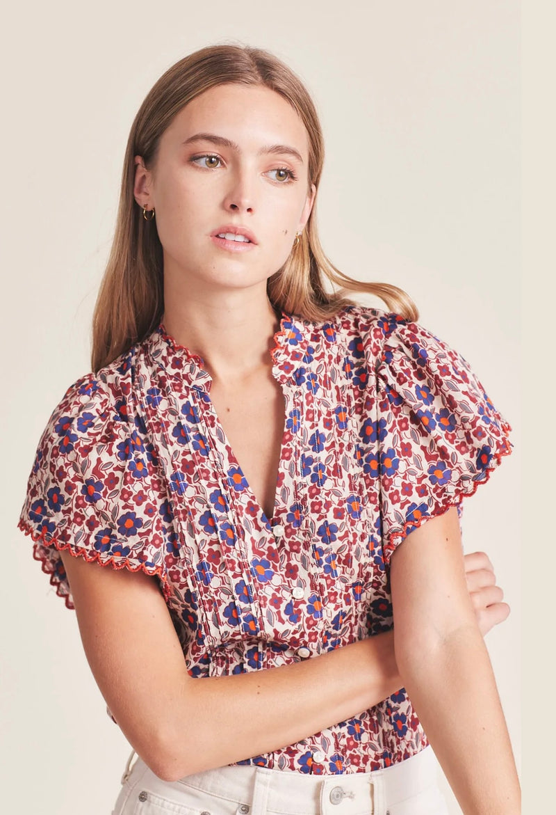 CATE BLOUSE IN PERENNIAL FLORAL