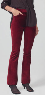 LILAH HIGH RISE BOOTCUT IN DEEP RED