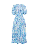 MIDI DRESS REINE IN BLUE ESTEREL