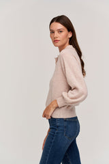 ASHLEY CASHMERE SWEATER IN BISQUE
